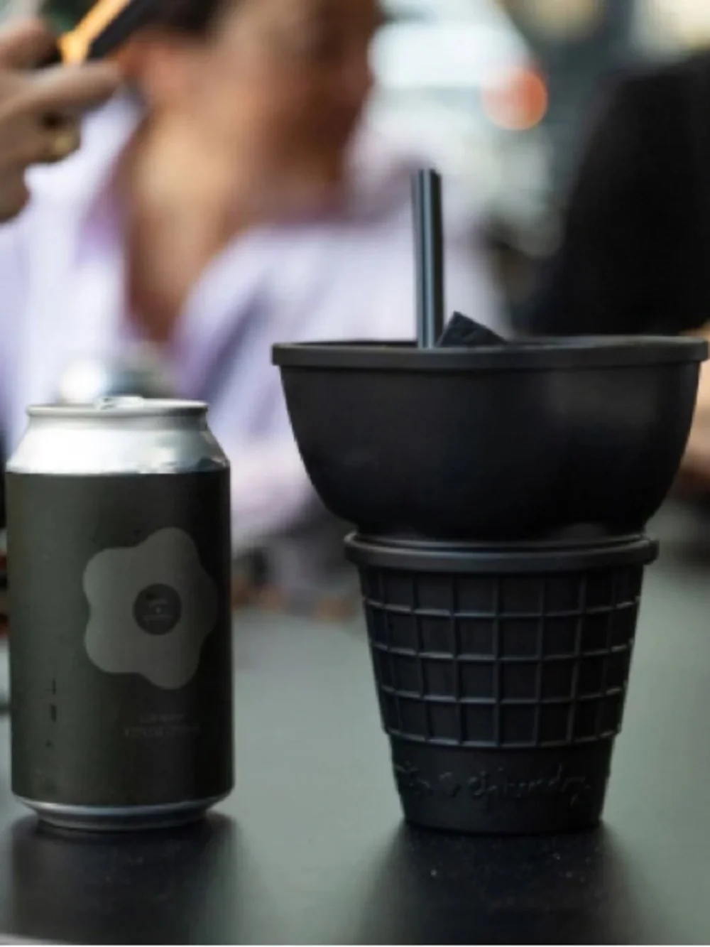 CJ Hendry x Jeni’s Ice Cream Ltd Edition Black Silicone Ice Cream Cone Bowl